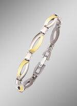 Tweekleurige titanium armband 