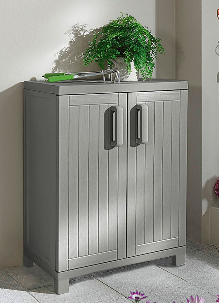 Apparatuurkast voor binnen- en buitengebruik GRIJS