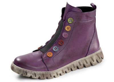 Gemini, trendy dames enkellaarsjes, winterschoenen, breedte G, met uitneembaar voetbed 