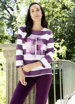 Trui met blokstreepdessin 