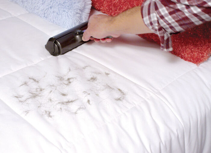 Pluis- en dierenhaarroller deluxe met batterij 