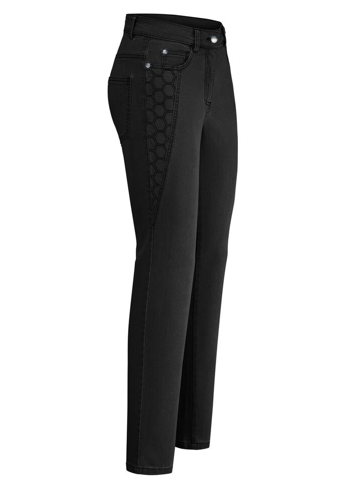 Jeans met mooie borduursels 