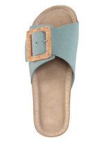 ELENA EDEN, trendy damesmuiltjes van leer BLEU