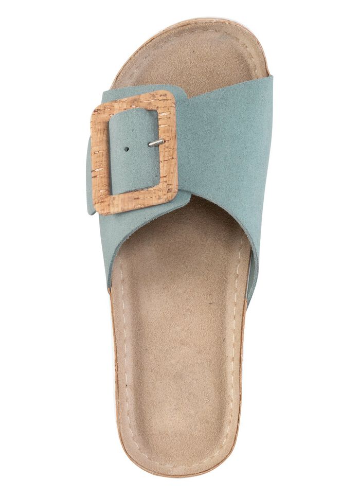 ELENA EDEN, trendy damesmuiltjes van leer BLEU