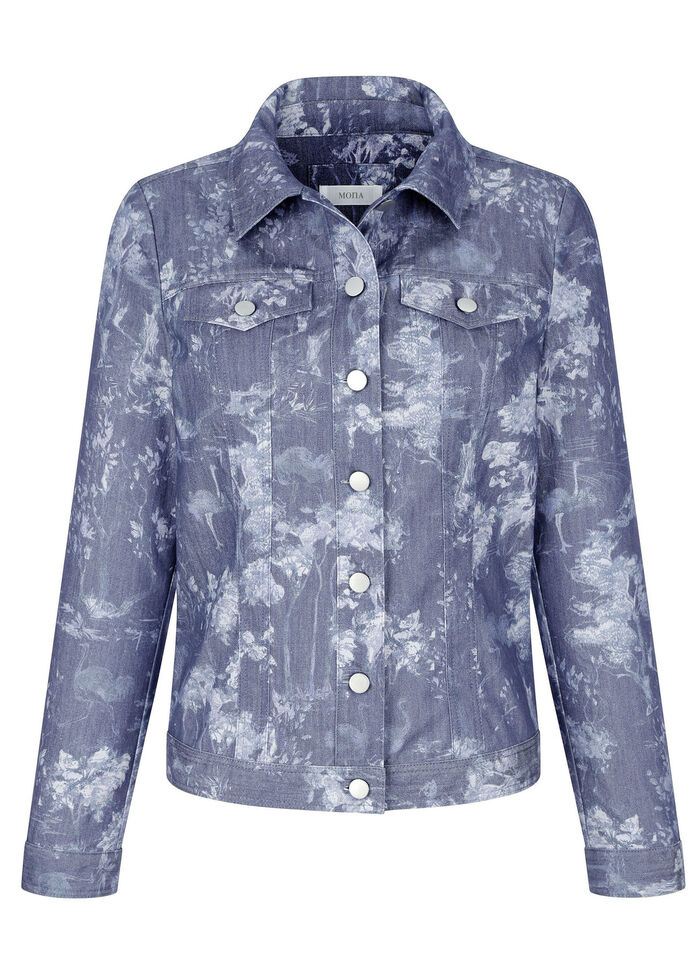 Denim jasje met knoopsluiting 