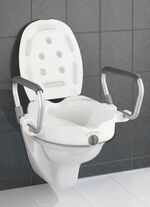 Toiletverhoger met armleuningen en deksel 