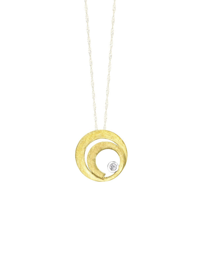 Edele hanger met diamant 