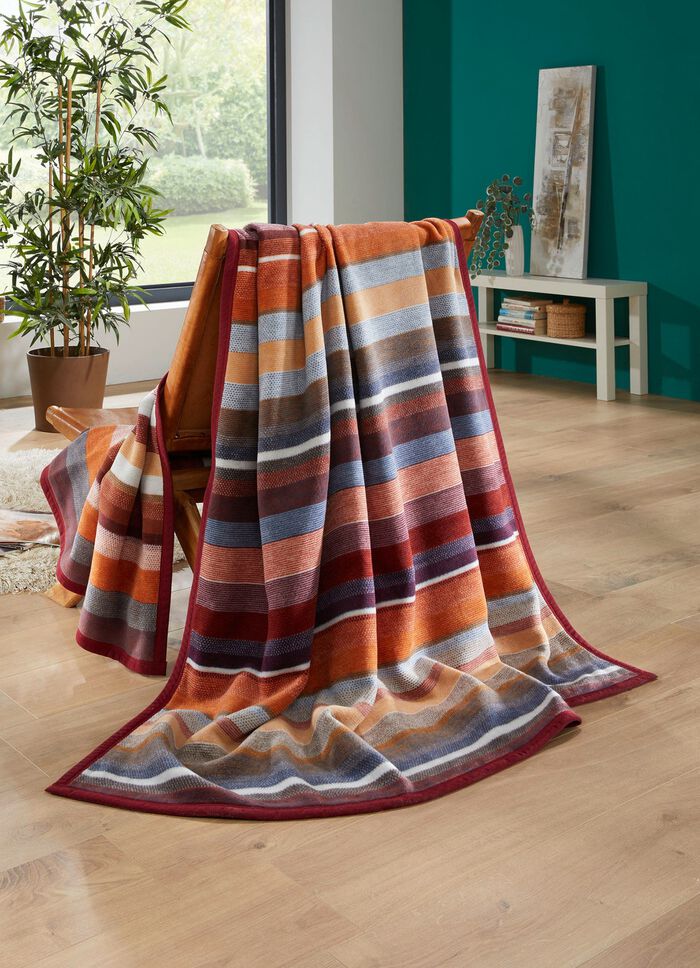 Dekbed met velours rand VEELKLEURIG