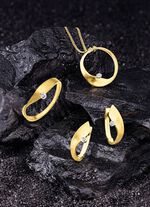 Smaakvolle creolen in twee kleuren 