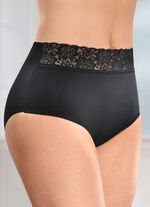 Set van vier slips met elastisch kant 