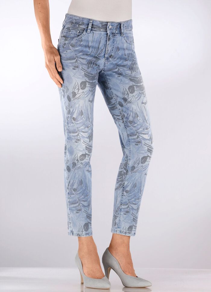 Jeans met bloemenprint 