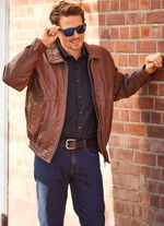 Leren blouson in 3 kleuren 