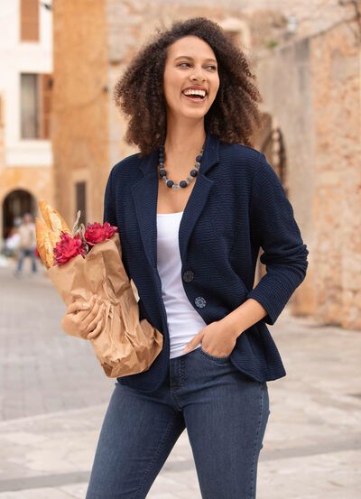 Blousejasje met knoopsluiting 