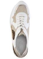 Sneakers WEISS-BEIGE-BRAUN