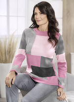 Trui met intarsia 