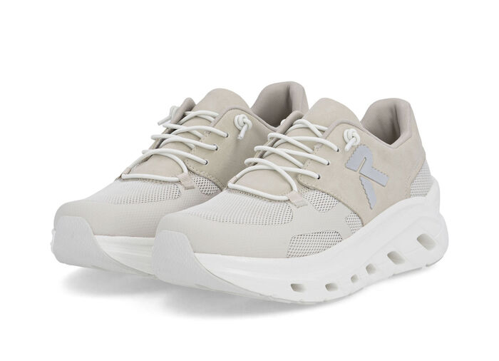 Rieker, sportieve damessneakers, breedte G, met uitneembaar voetbed HELLBEIGE