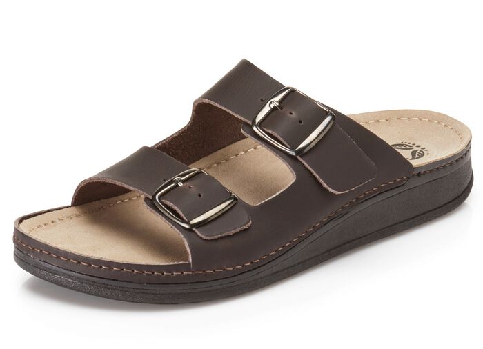 Mubb, comfortabele herenmuiltjes, breedte H, gemaakt van leer 