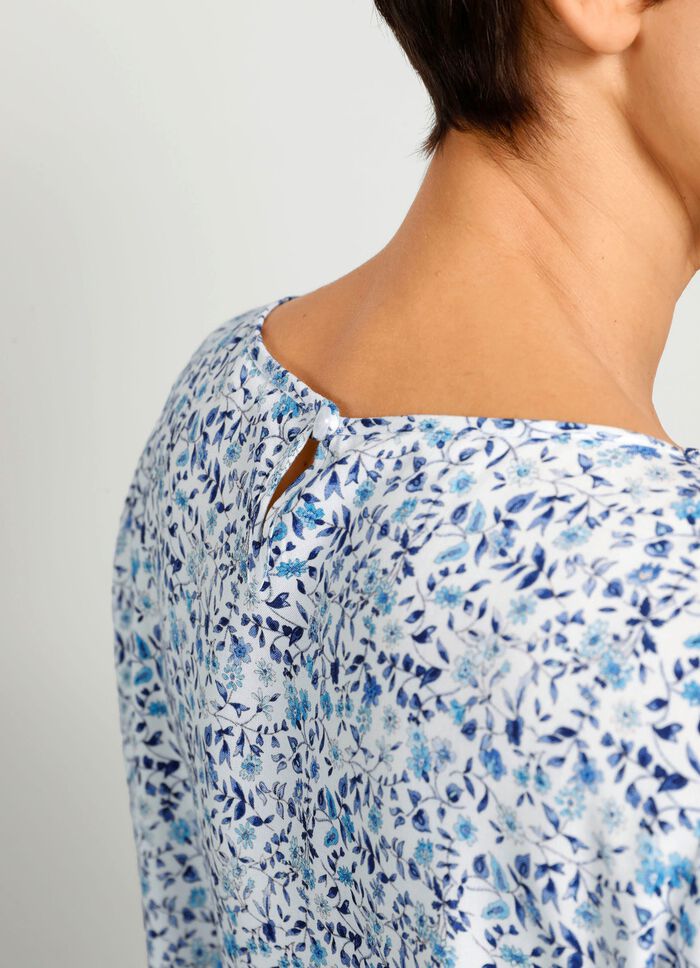 Slip-on blouse met bloemenprint 