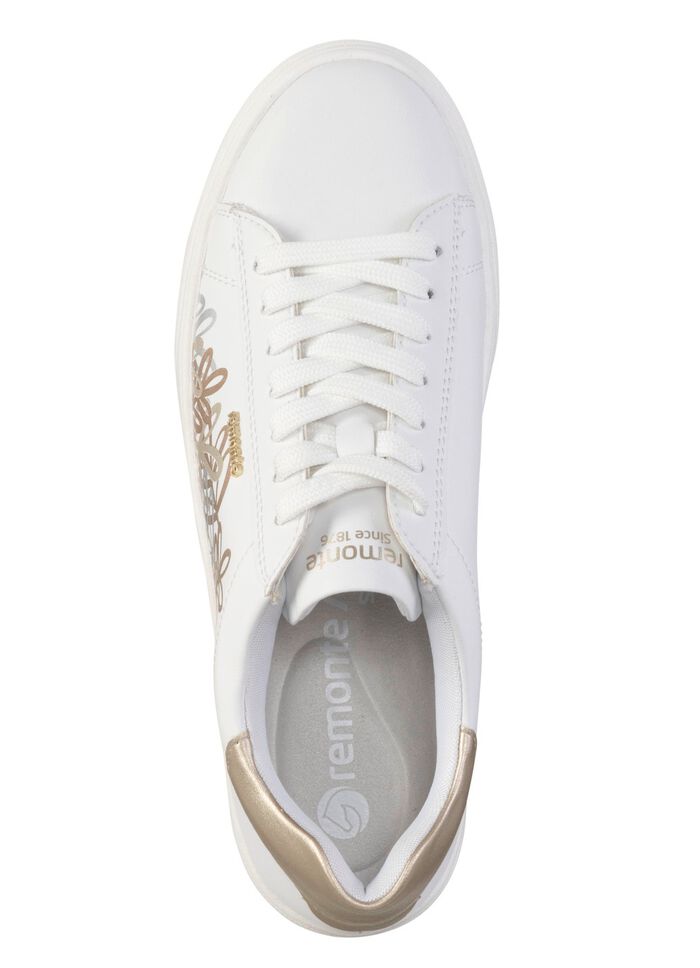 Remonte sneakers met een speelse bloemenprint WITBRONS