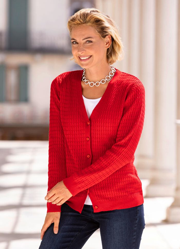 Vest met kabelpatroon 