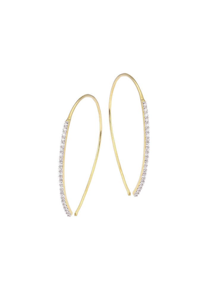 Glamoureuze oorhaken met diamanten 