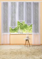 Schuifgordijn golf met recht uiteinde 