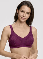 Susa set van twee bh‘s met kanten inzetten 1X AUBERGINE, 1X WIT