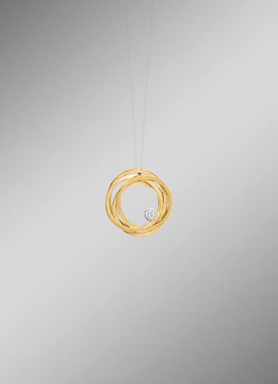 Edele hanger met diamant 