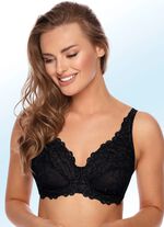 Viania beugelbeha met geborduurd kant 