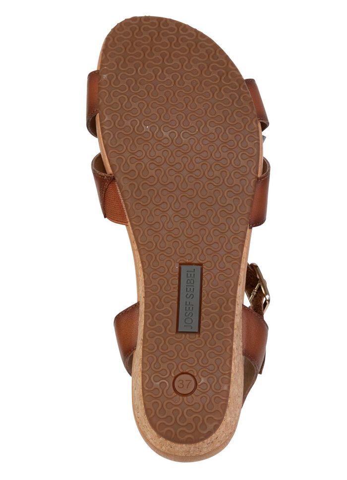 Josef Seibel, lichte damessandalen, breedte G, gemaakt van leer 