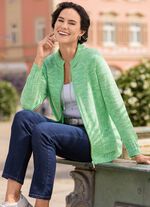 Cardigan met gebreide boord en zakken 