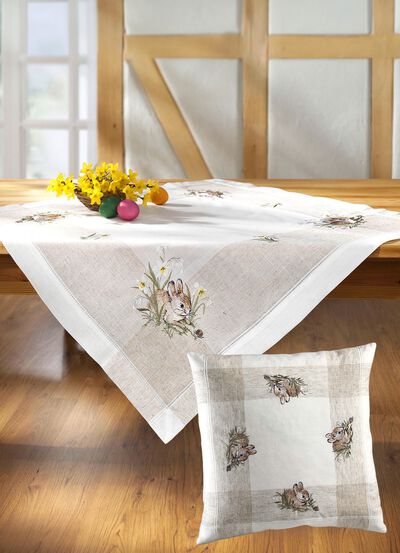 Tafel- en kamerdecoratie met konijnenmotief 