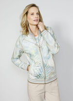 Sweatvest met bloemmotief 