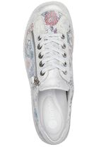 Remonte, elegante damessneakers, breedte G, met rits ZILVER-BONT