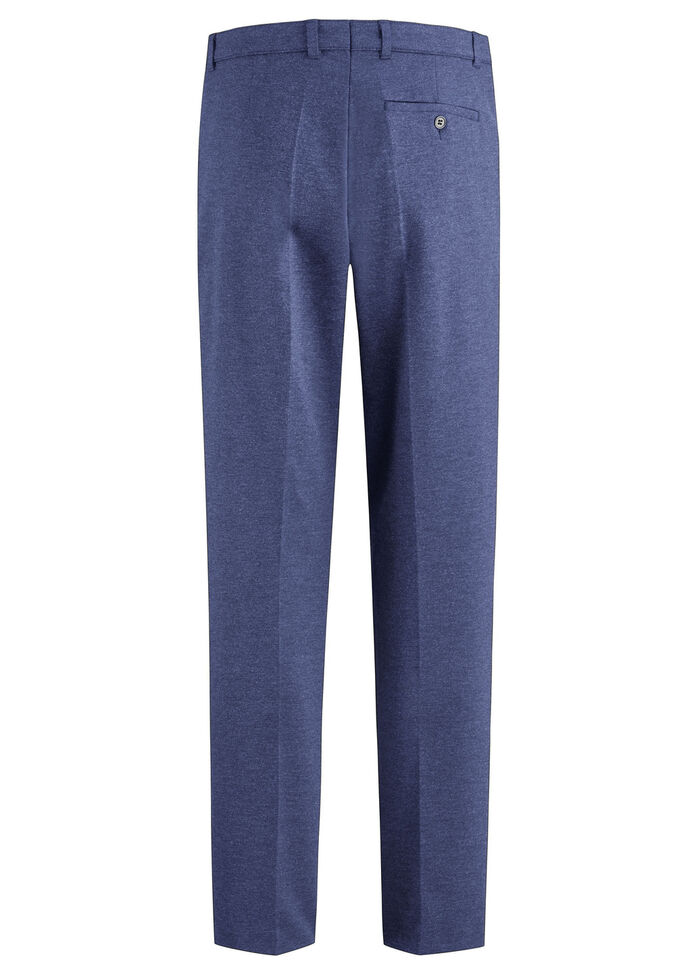 "Klaus Models" broek met elastische tailleband in 4 kleuren RAUCHBLAU