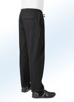 Pull-on jeans met elastische band en trekkoord in 4 kleuren ZWART