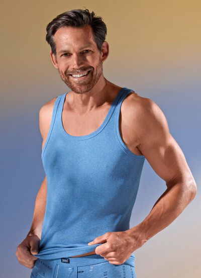 Vier-pack sportjacks in fijne rib, effen gekleurd 