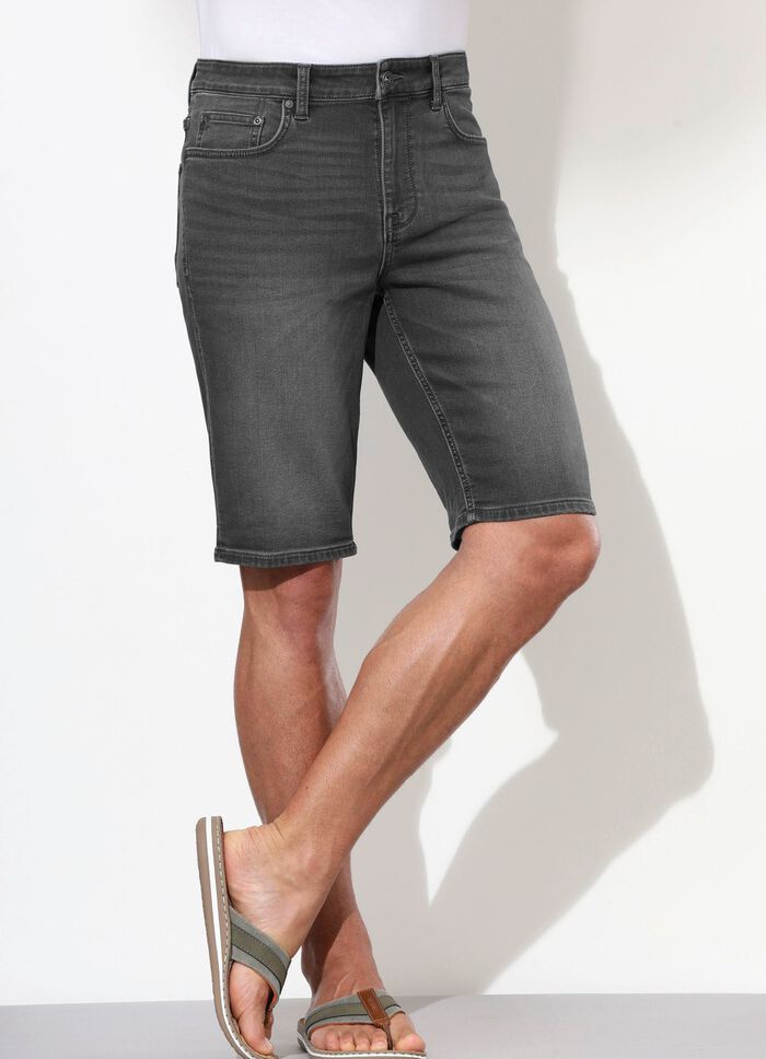 Denim bermudashort in 3 kleuren 