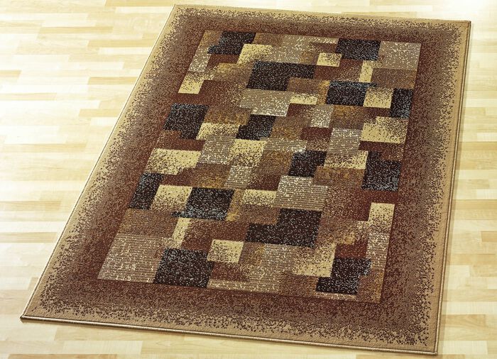 Fluwelen vloerkleden, tapijten en slaapkamermatten BEIGE