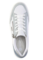 Remonte sneakers gemaakt van nappa- en suèdeleer met metallic afwerking BLAU-WEISS-SILBER