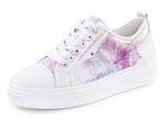 Waldläufer veter sneakers met speelse print WEISS-MULTICOLOR