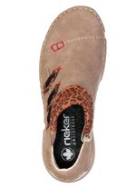 Rieker, trendy dameslaarzen, winterschoenen, met rits TAUPE-BRUIN