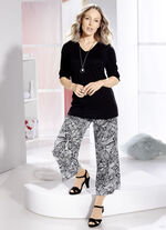 Culottes met bloemdessin 