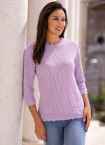 Trui met opengewerkt design 