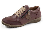 ELENA EDEN, comfortabele dames veterschoenen, breedte G, met uitneembaar voetbed BURGUND