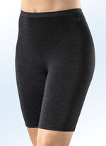 Sylvia Speidel set van twee lange broeken met viscose 1X GRIJS GEMÊLEERD, 1X ZWART