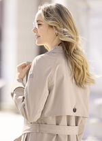 Functionele trenchcoat met riem. 