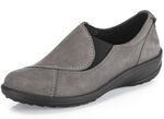 ELENA EDEN nubuck leren pantoffels GRIJS