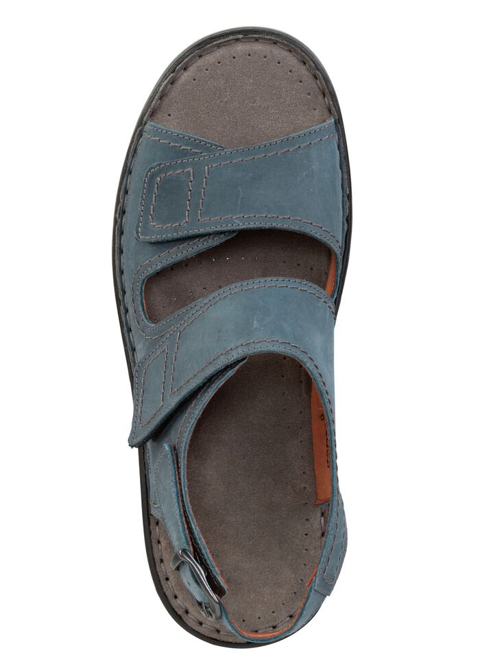 GINO GALANTE sandaal van gevet, geschaduwd rundnubuckleer 