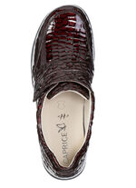 Caprice, elegante damespantoffels, breedte H, met uitneembaar voetbed BURGUND